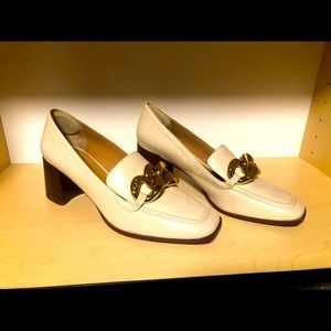 Tory Burch Ivory Loafers